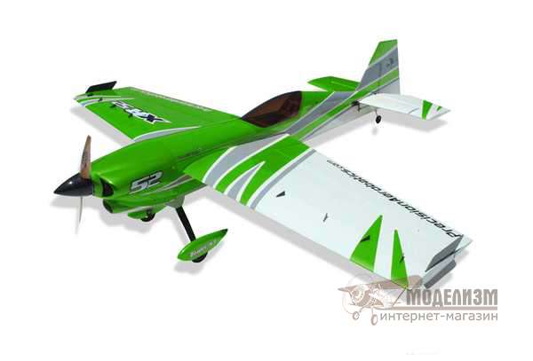 Радиоуправляемый самолет Precision Aerobatics XR-52 (зеленый). Картинка №1