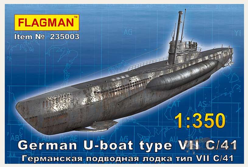 235003 Германская подводная лодка Тип VII C/41 Flagman. Картинка №1