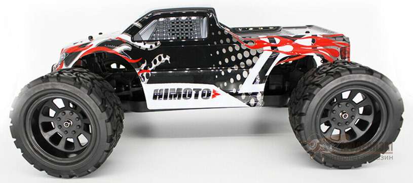 Himoto E10MTLb Монстр-трак Bowie Brushless 4WD (черный) 1/10 RTR. Картинка №3