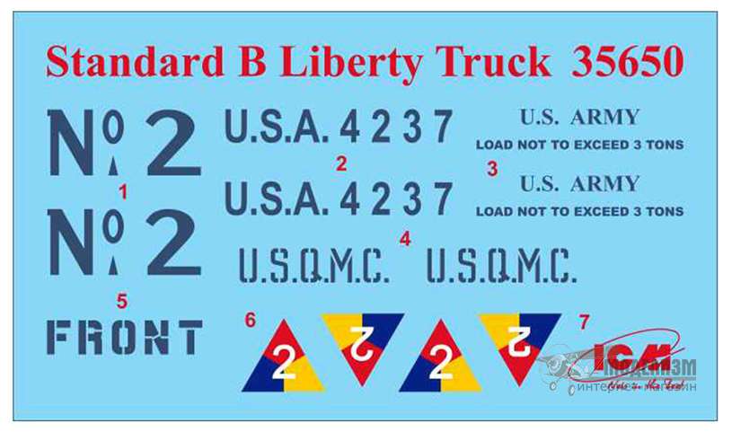 Standard B Liberty с водителями США ICM. Картинка №7