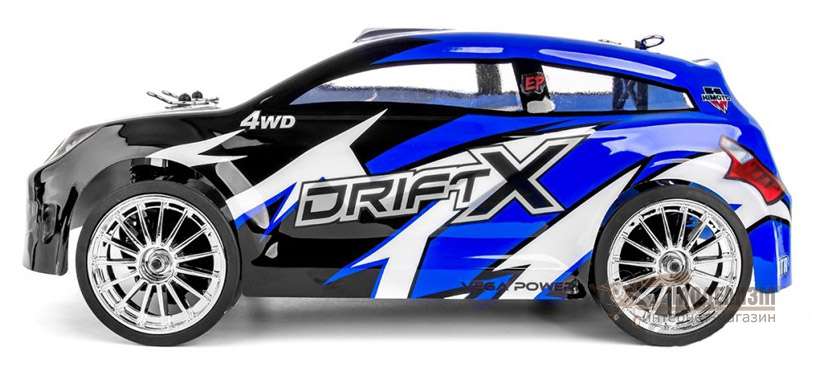 Himoto E18DTb Drift X 4WD (синяя) 1/18 RTR. Картинка №3