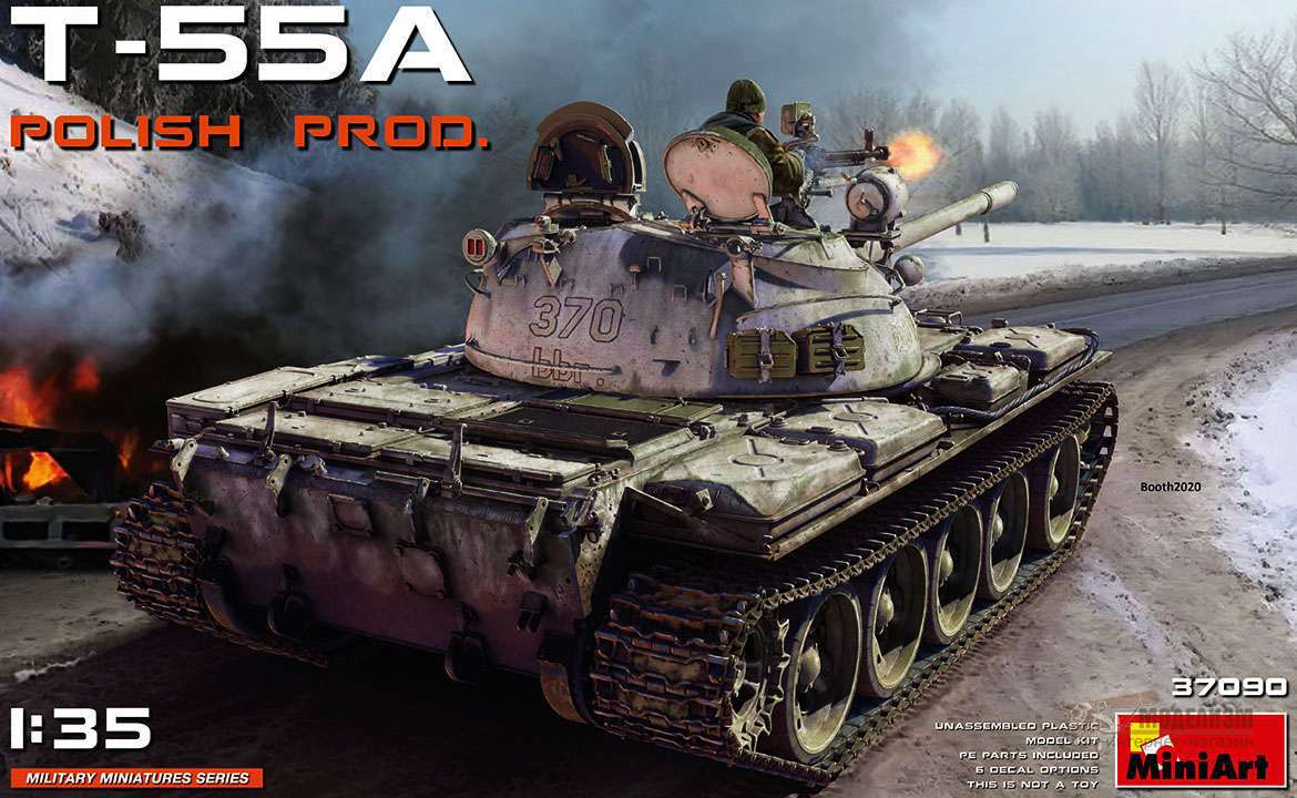 Танк Т-55А польского производства. Картинка №1