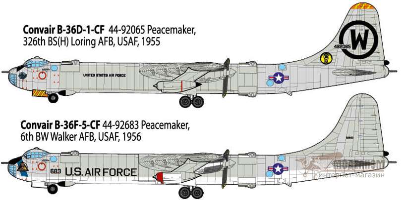 RN337, Convair B-36D/F/H/J Peacemaker. Картинка №2