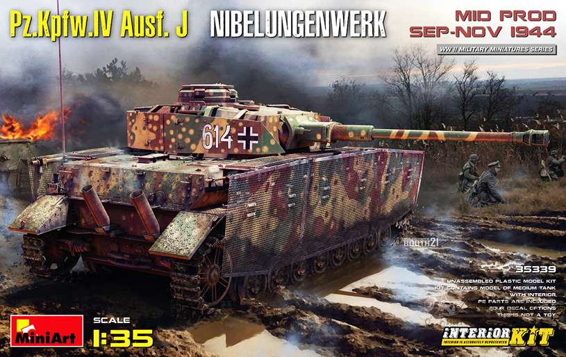 Pz.IV Ausf.J Nibelungenwerk с интерьером MiniArt. Картинка №1
