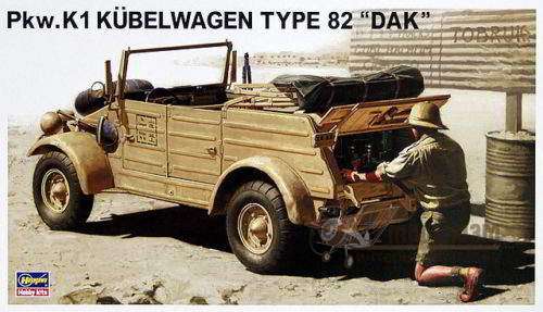 Pkw.K1 Kubelwagen Type 82 DAK Hasegawa. Картинка №1