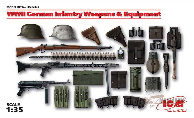 Оружие и амуниция немецкой пехоты ICM. Картинка №1