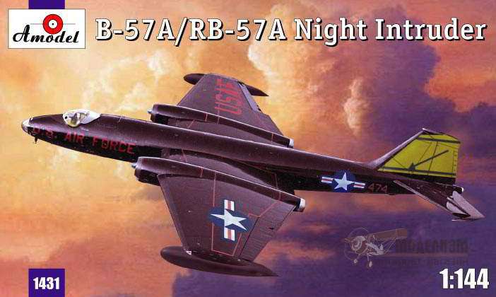 Бомбардировщик B-57A/RB-57A Night Intruder Amodel. Картинка №1