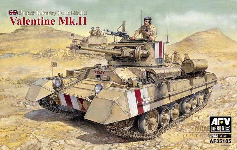 Танк Valentine Mk.II AFV-Club. Картинка №1
