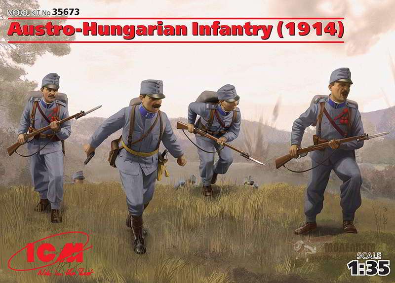 35673 Пехота Австро-Венгрии 1914 год ICM. Картинка №1