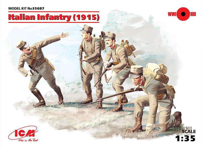 35687 Пехота Италии 1915 год ICM. Картинка №1