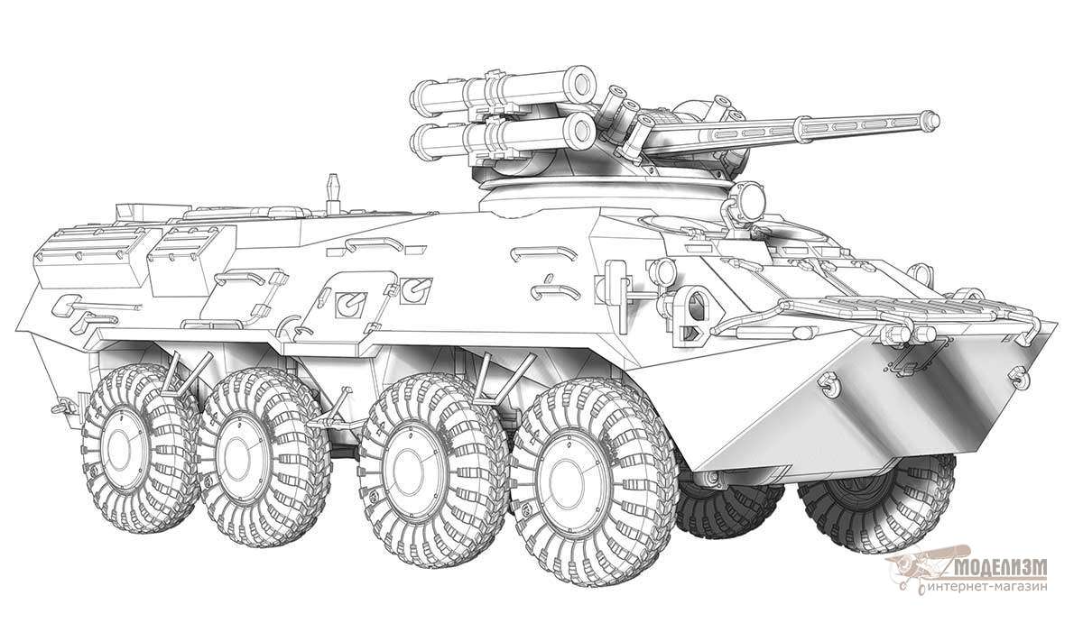 БТР-3Е1 с модулем БМ-3М Штурм ACE. Картинка №3