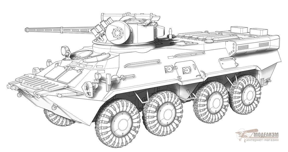 БТР-3Е1 с модулем БМ-3М Штурм ACE. Картинка №4