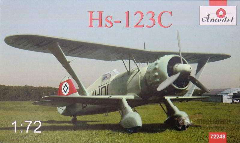 Немецкий ударный самолет Hs-123C Amodel. Картинка №1