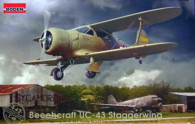 Самолет Beechcraft UC-43 Staggerwing Roden. Картинка №1