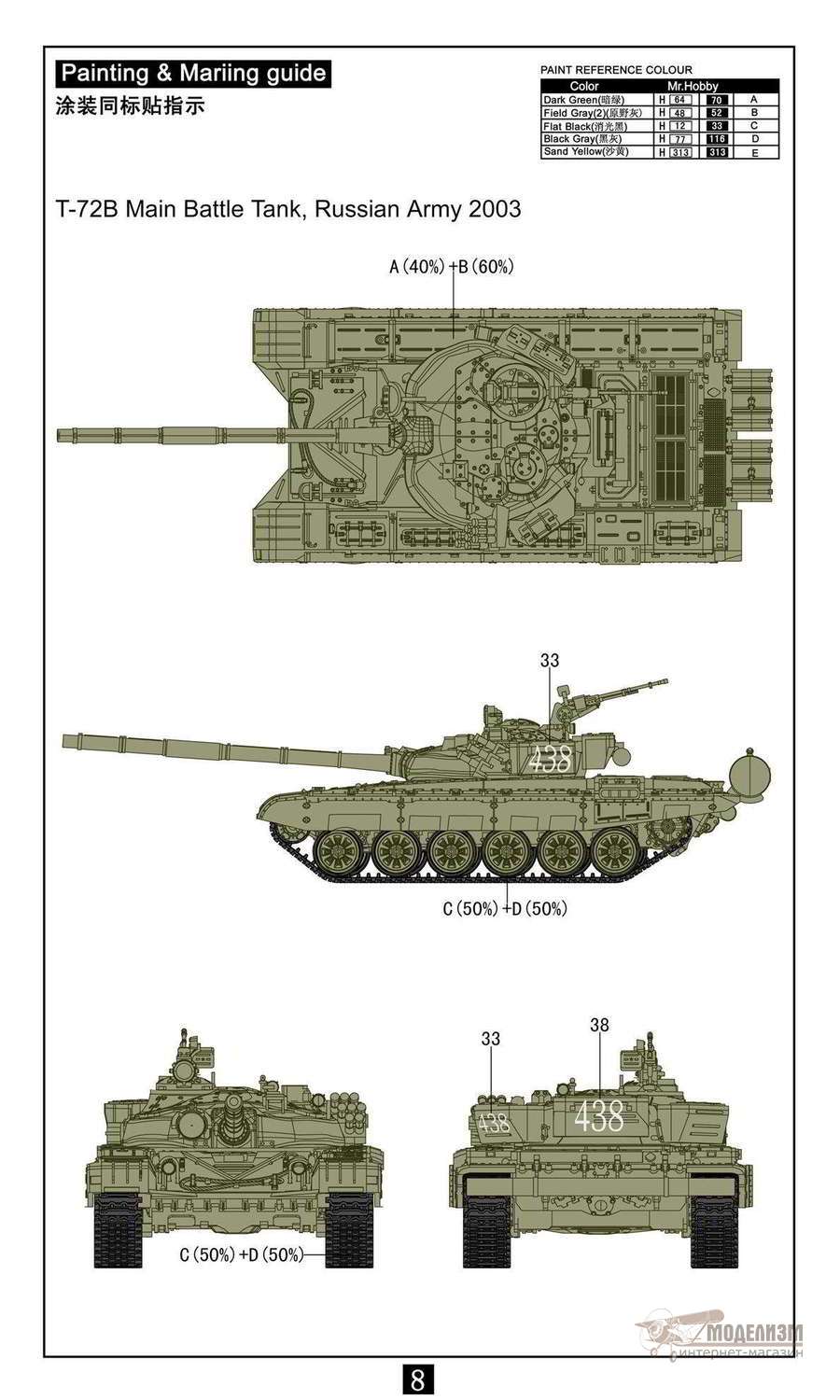 Т-72Б ModelCollect. Картинка №3