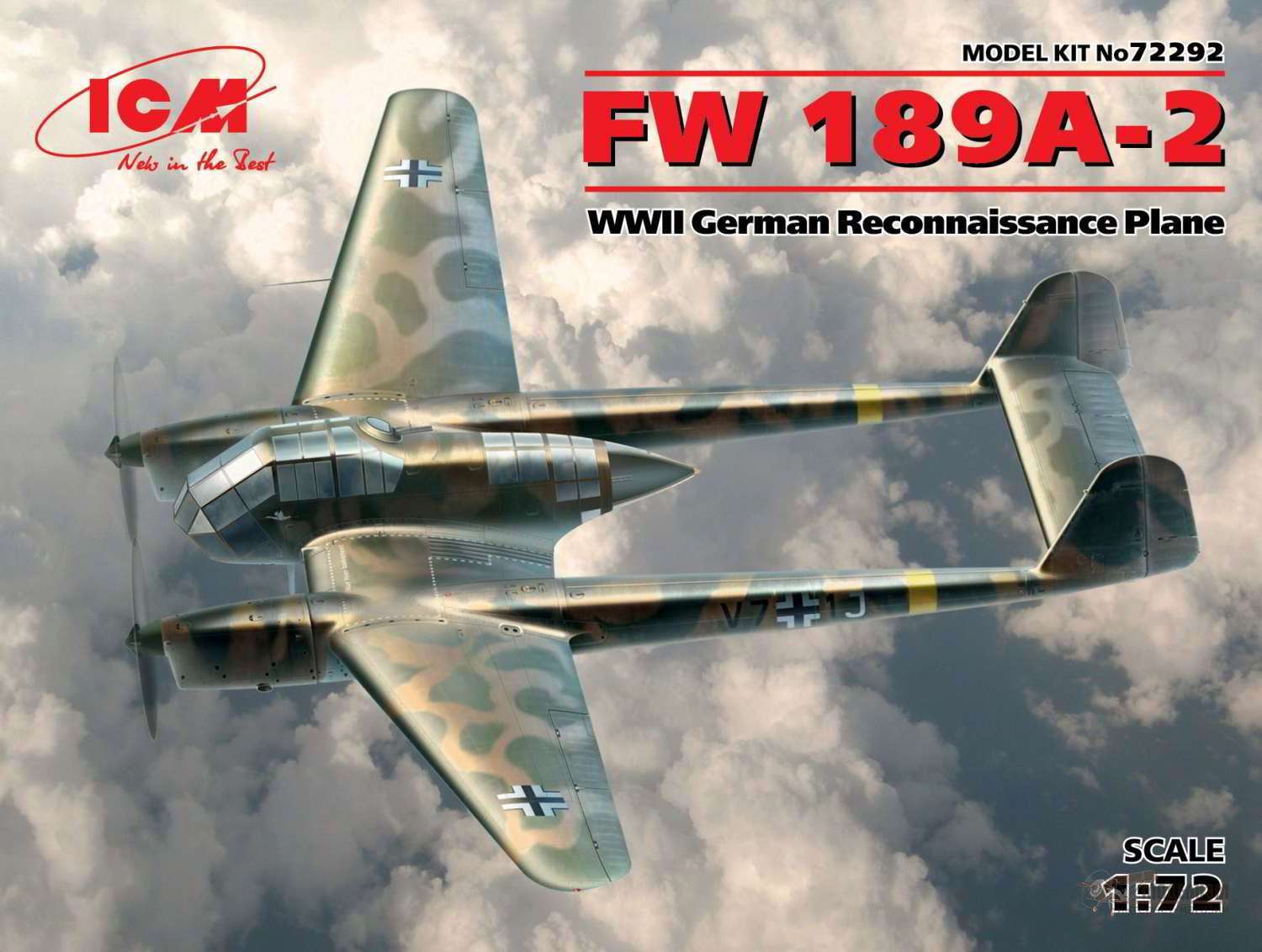 Самолет-разведчик FW 189A-2 ICM. Картинка №1