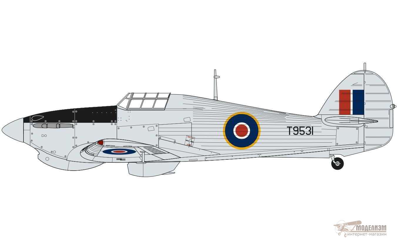 Истребитель Hurricane Mk.I Tropical Airfix. Картинка №6