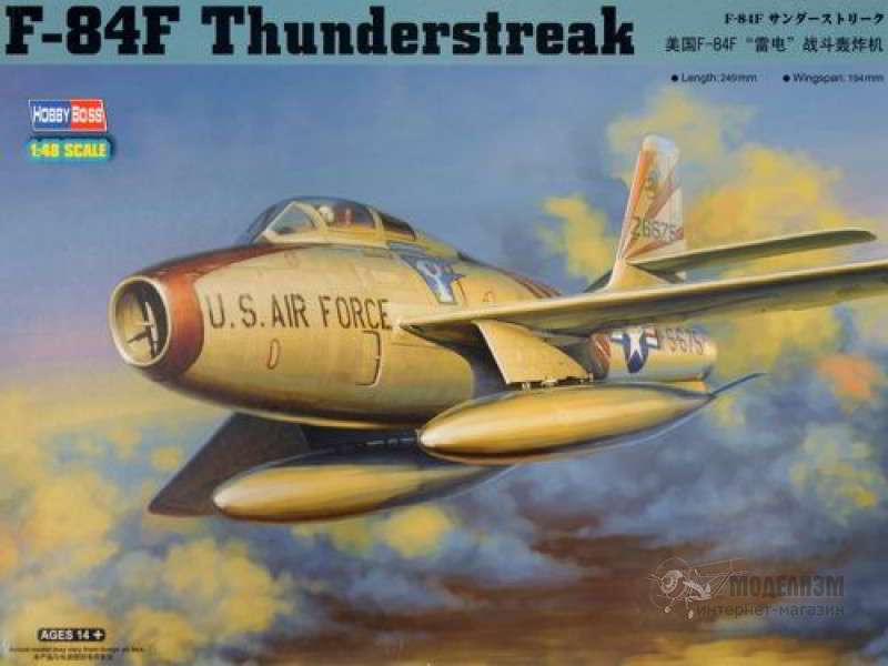 F-84F Thunderstreak Hobby Boss. Картинка №1