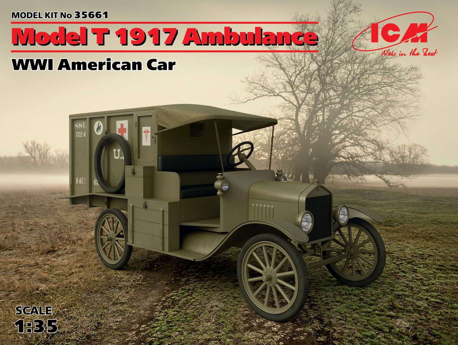 Model T 1917 Санитарный ICM. Картинка №1
