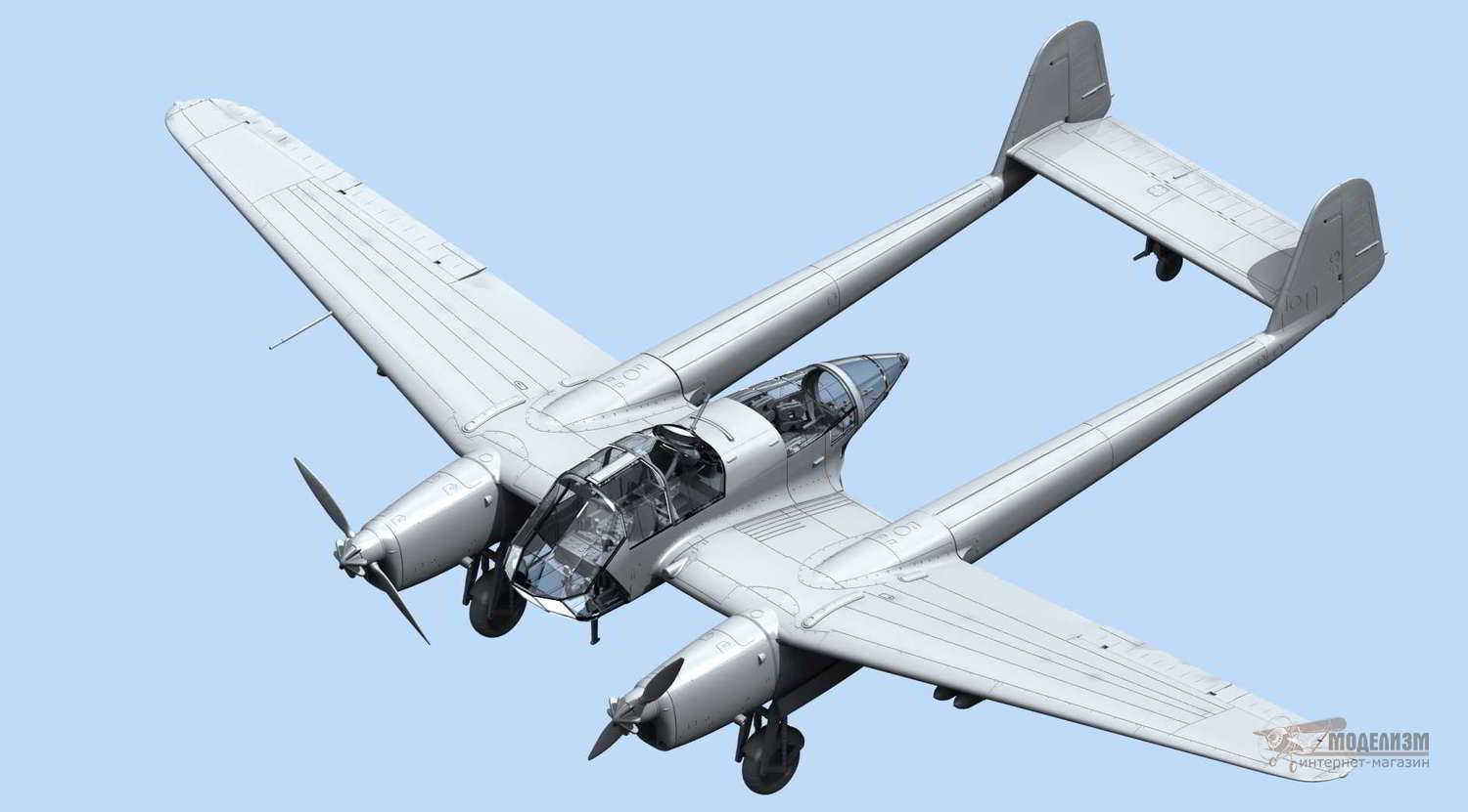 Самолет-разведчик FW 189A-1 ICM. Картинка №5