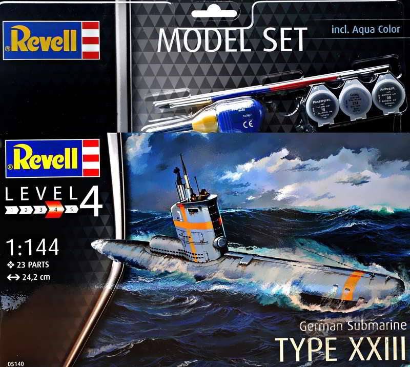 Подводная лодка Type XXIII (Подарочный набор) Revell. Картинка №1
